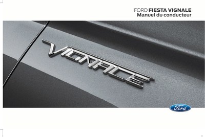 Couverture Notice Ford Fiesta