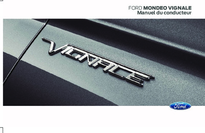 Couverture Notice Ford Mondeo