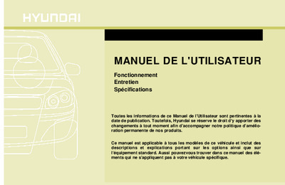 Couverture Notice Hyundai i10
