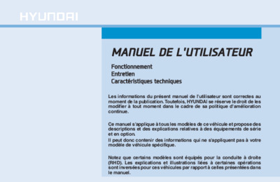 Couverture Notice Hyundai i30