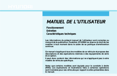 Couverture Notice Hyundai Kona