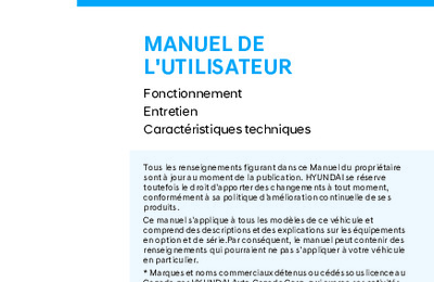 Couverture Notice Hyundai Kona