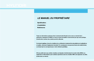 Couverture Notice Hyundai Kona