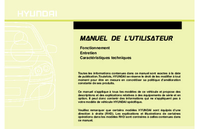 Couverture Notice Hyundai Santa Fe