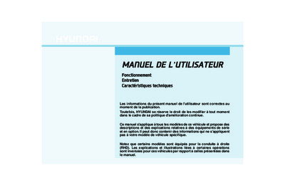Couverture Notice Hyundai Tucson