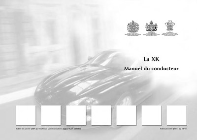 Couverture Notice Jaguar XK