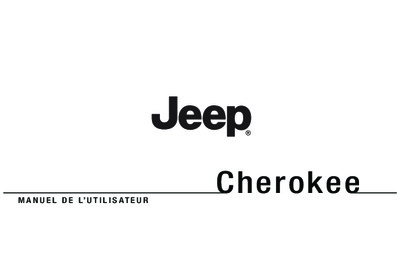 Couverture Notice Jeep Cherokee