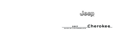 Couverture Notice Jeep Cherokee