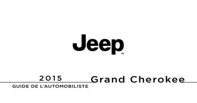 Couverture Notice Jeep Grand Cherokee