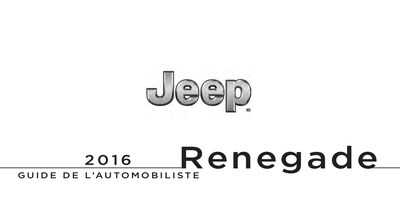 Couverture Notice Jeep Renegade