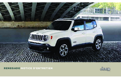 Couverture Notice Jeep Renegade