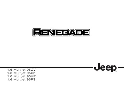 Couverture Notice Jeep Renegade
