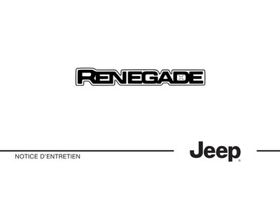 Couverture Notice Jeep Renegade