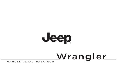 Couverture Notice Jeep Wrangler