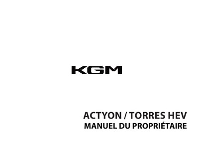 Couverture Notice KGM Torres