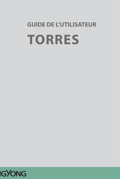 Couverture Notice KGM Torres