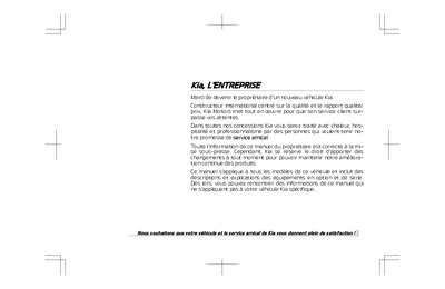 Couverture Notice Kia Carens