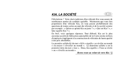 Couverture Notice Kia Rio