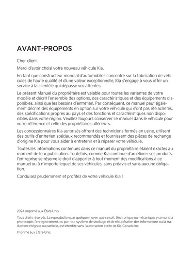 Couverture Notice Kia Sorento