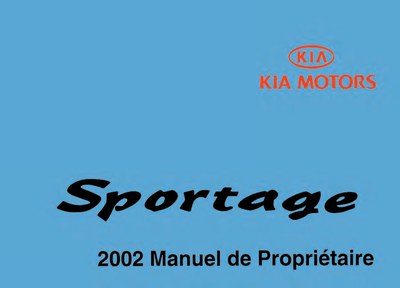 Couverture Notice Kia Sportage