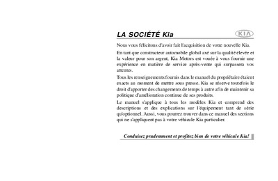 Couverture Notice Kia Sportage