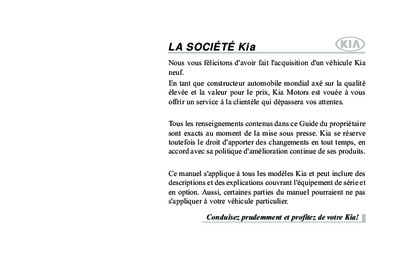 Couverture Notice Kia Stinger