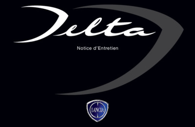 Couverture Notice Lancia Delta