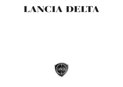 Couverture Notice Lancia Delta