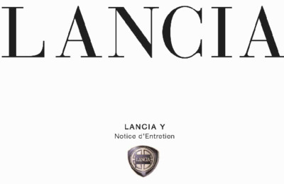 Couverture Notice Lancia Y