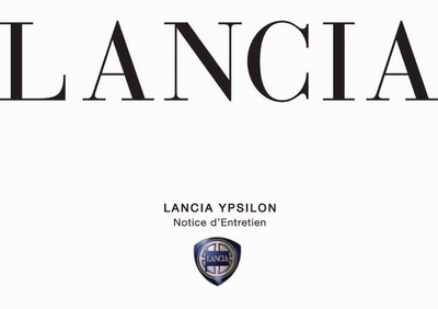 Couverture Notice Lancia Ypsilon