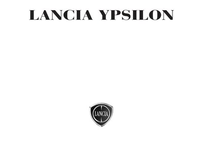 Couverture Notice Lancia Ypsilon