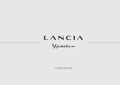 Couverture Notice Lancia Ypsilon
