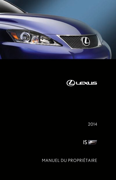 Couverture Notice Lexus IS