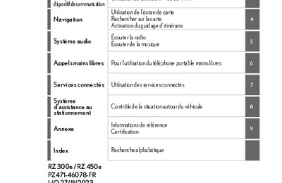 Couverture Notice Lexus RZ
