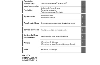 Couverture Notice Lexus UX