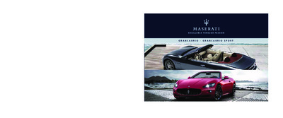 Couverture Notice Maserati GranCabrio