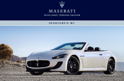Couverture Notice Maserati GranCabrio MC