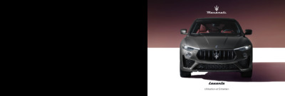 Couverture Notice Maserati Levante