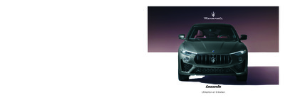 Couverture Notice Maserati Levante