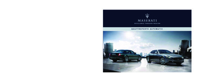 Couverture Notice Maserati Quattroporte