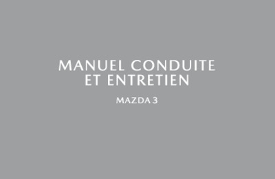 Couverture Notice Mazda 3