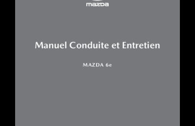 Couverture Notice Mazda 6e