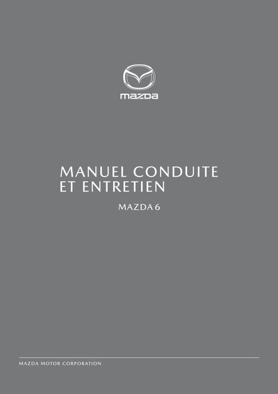 Couverture Notice Mazda 6