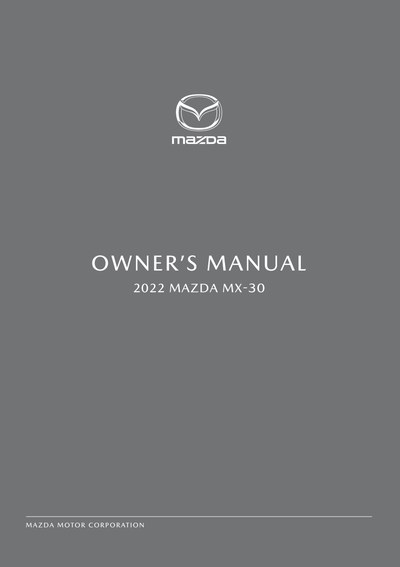 Couverture Notice Mazda CX-30