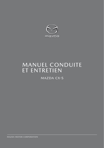 Couverture Notice Mazda CX-5