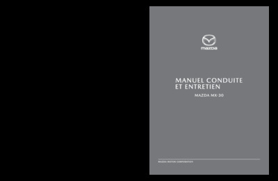 Couverture Notice Mazda MX-30