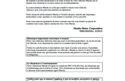 Couverture Notice Mazda MX-5