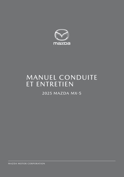 Couverture Notice Mazda MX-5