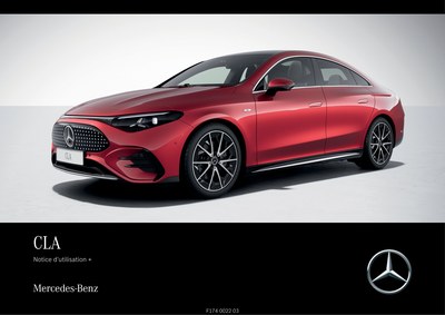 Couverture Notice Mercedes-Benz Classe CLA