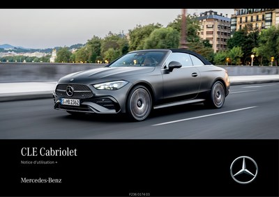 Couverture Notice Mercedes-Benz Classe CLE Cabriolet